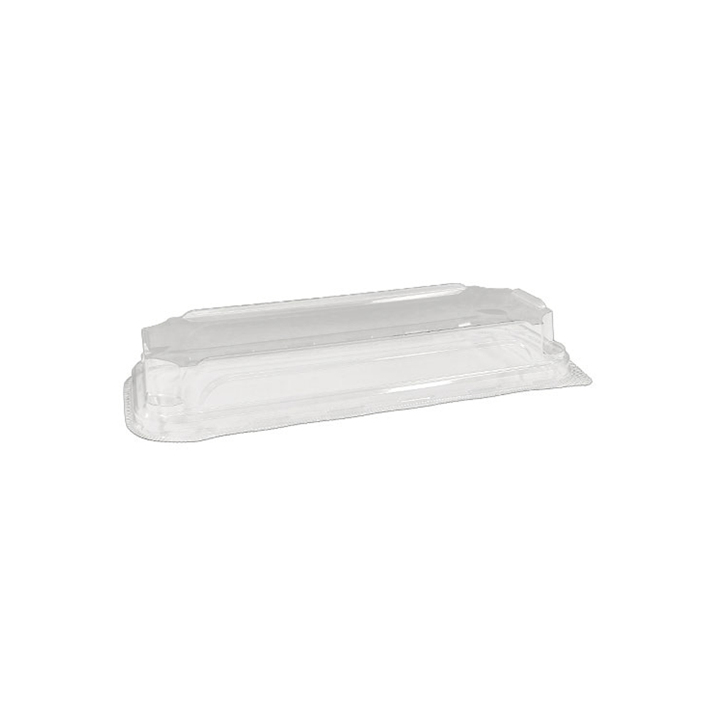 Clear PET Lid Suit Paper Sushi Tray Long - 600/CTN - TEM IMPORTS™