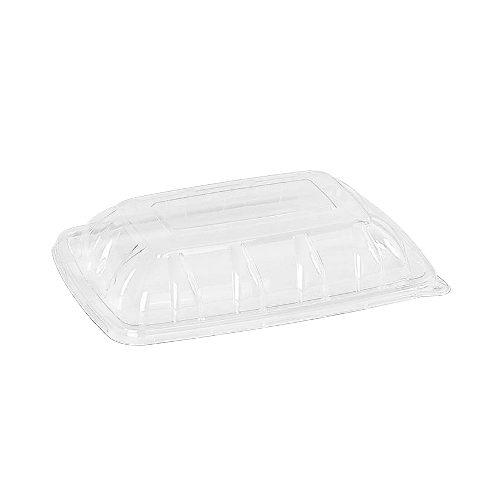 Clear PET Lid Suit Sugarcane Taco Holder Tray - 300/CTN - TEM IMPORTS™