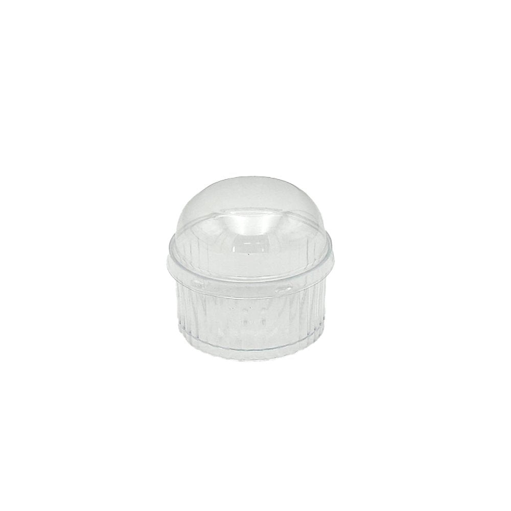 Clear PET Lid To Suit 120mL Round Rib Cup - TEM IMPORTS™