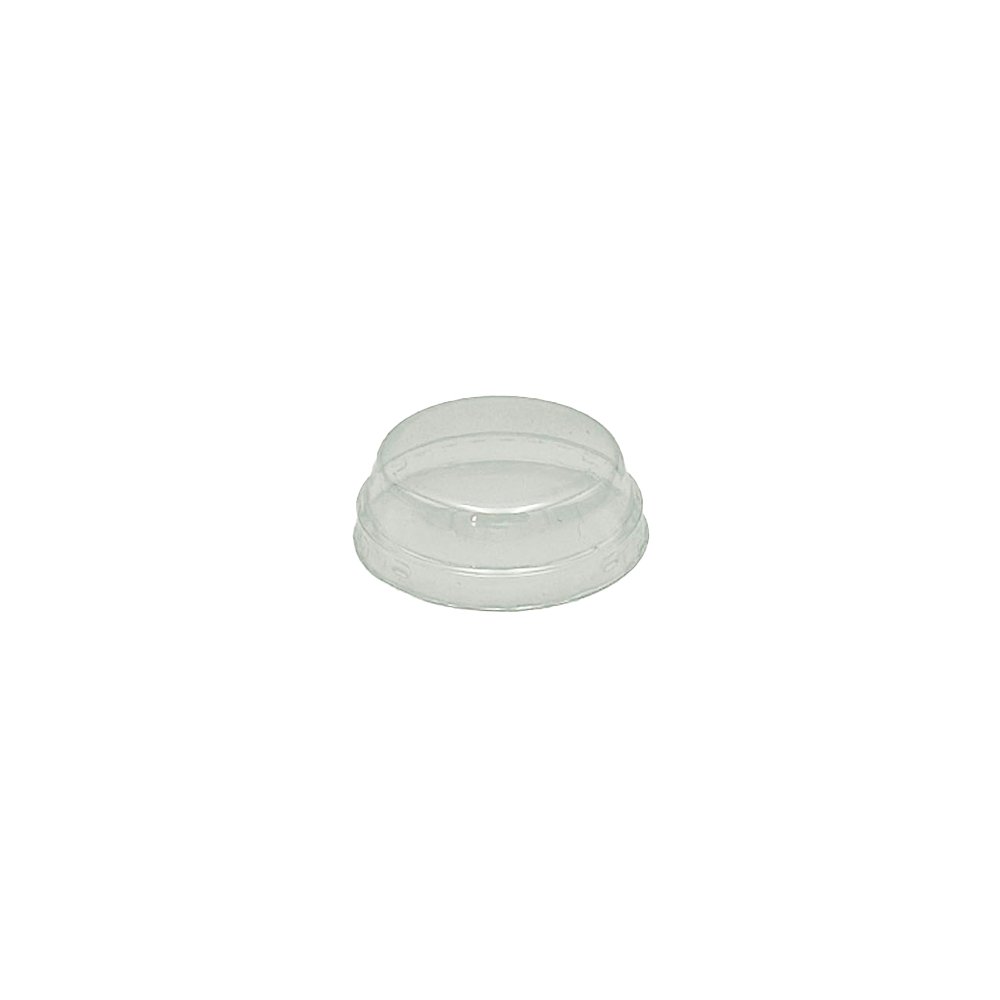 Clear PET Lid To Suit 150mL Round Cylinder Rib Cup - TEM IMPORTS™