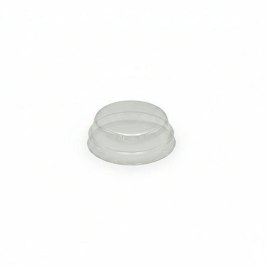 Clear PET Lid To Suit 150mL Round Cylinder Rib Cup - TEM IMPORTS™