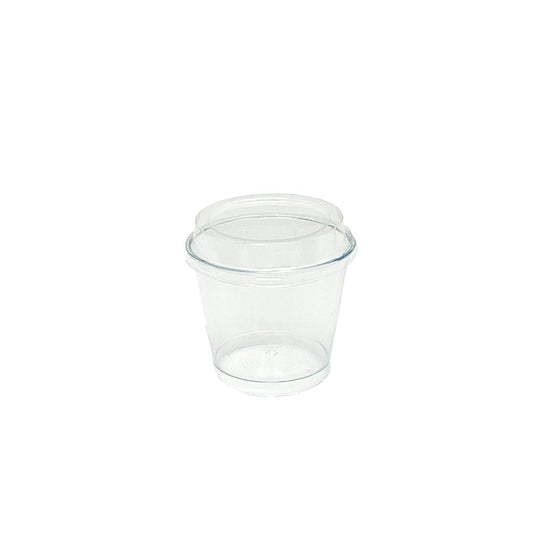 Clear PET Lid To Suit 180mL Round Desesrt Cup - TEM IMPORTS™
