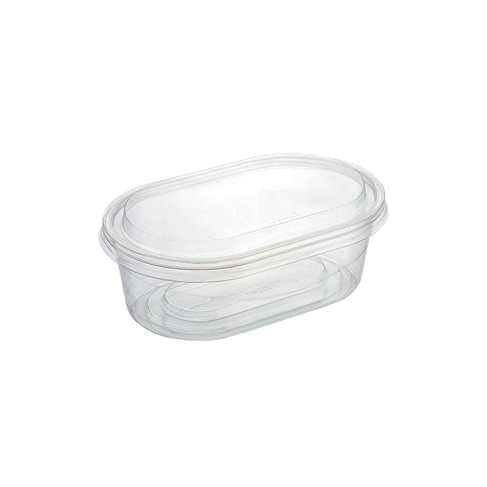 Clear PET Plastic Oval Shape Cake Container With Lid - TEM IMPORTS™
