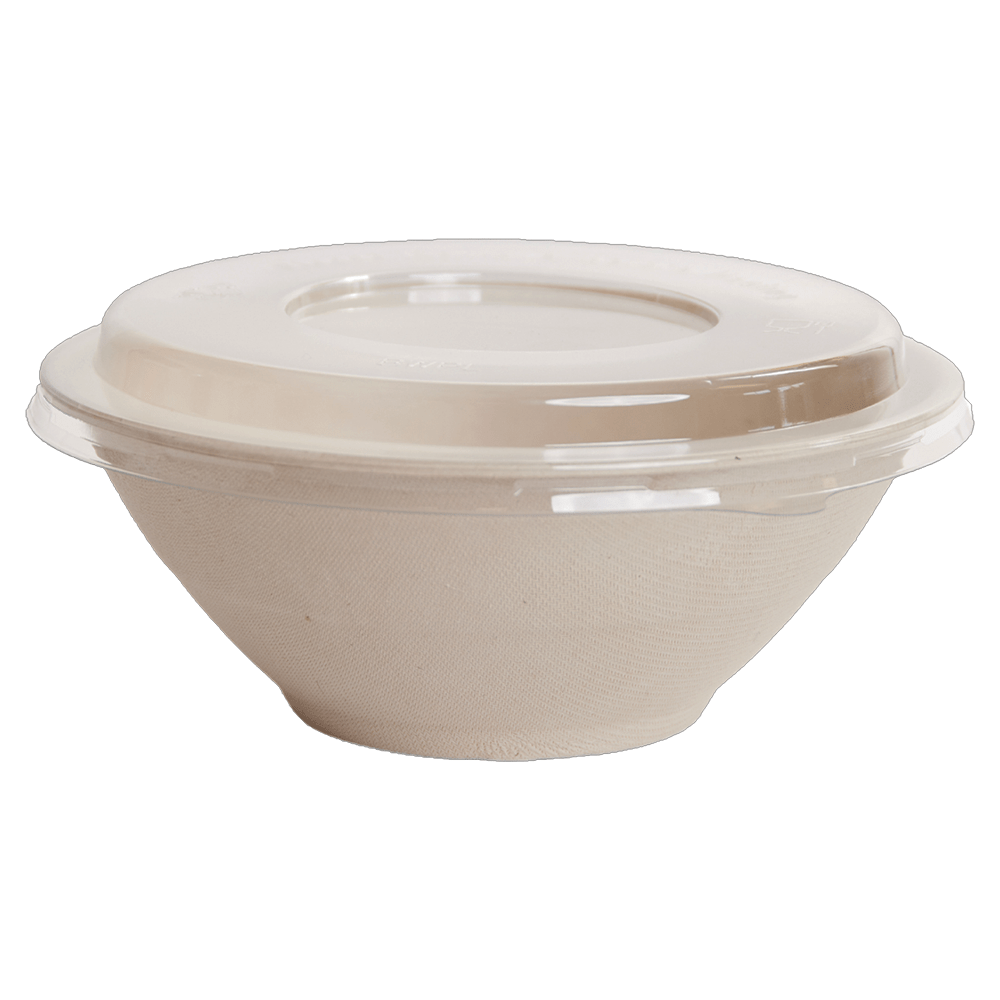 Clear PET To Suit Sugarcane Bioway™ Bowl - 400pcs/CTN - TEM IMPORTS™