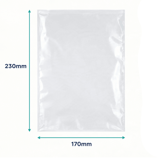 Clear Polypropylene Bag - 230mm x 170mm (Pack of 250) - TEM IMPORTS™