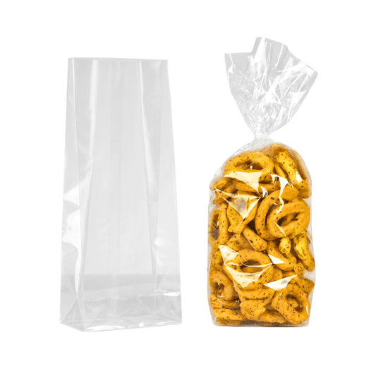Clear Polypropylene Gusseted Bag - 260mm x 100mm (Pack of 250) - TEM IMPORTS™