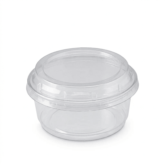Clear RPET Raise Flat Lid for Deli Container (Carton of 500) - TEM IMPORTS™