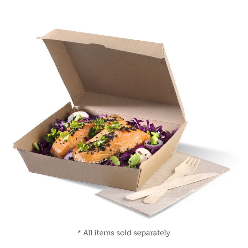 Dinner BioBoard Kraft Box - 150pcs/Ctn - TEM IMPORTS™