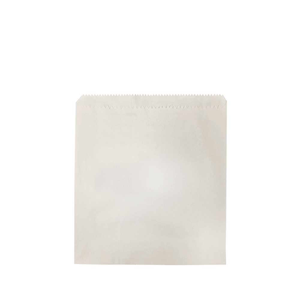 Double Lined Grease Proof 1 Square White Paper Bag - 500/PK - TEM IMPORTS™