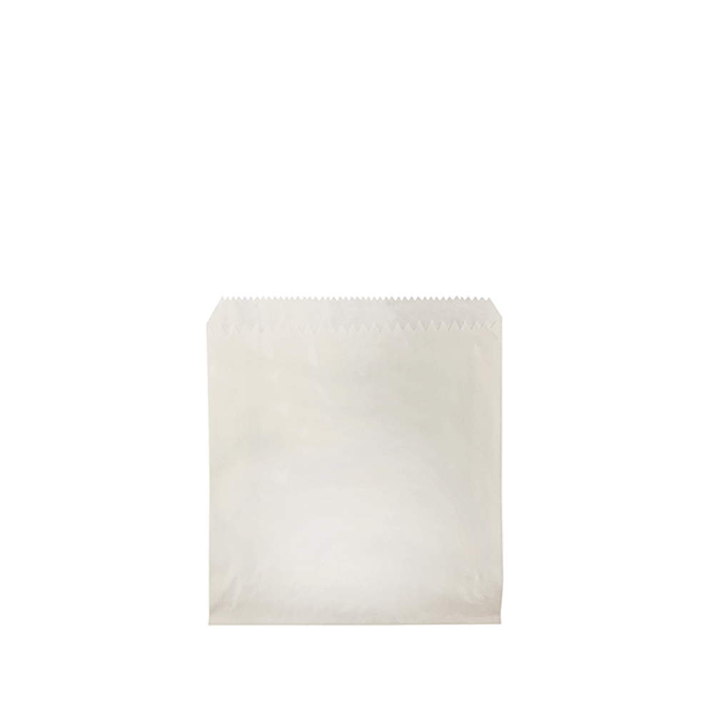 Double Lined Grease Proof 1/2 Square White Paper Bag - 500/PK - TEM IMPORTS™