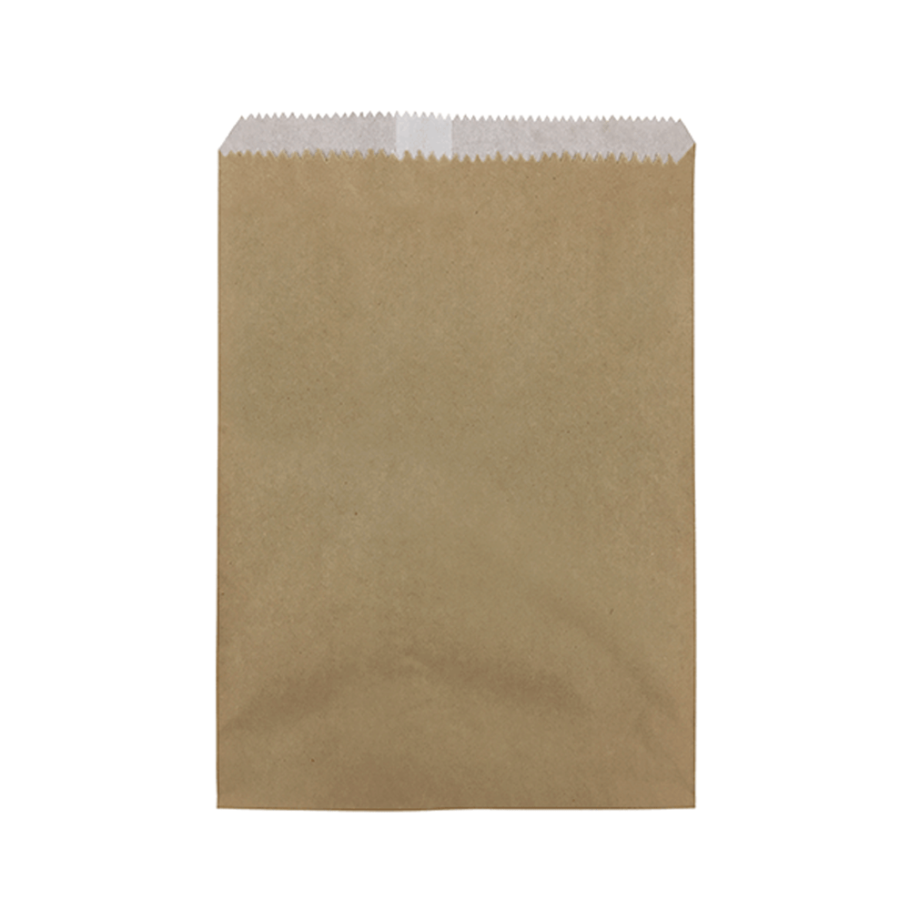 Double Lined Grease Proof 3 Long Brown Paper Bag - 500/PK - TEM IMPORTS™