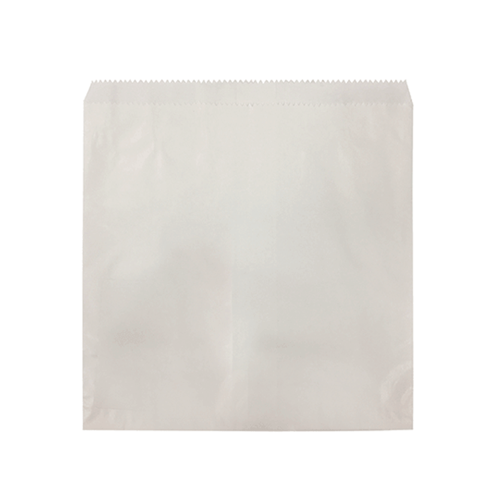 Double Lined Grease Proof 3 Square White Paper Bag - 500/PK - TEM IMPORTS™