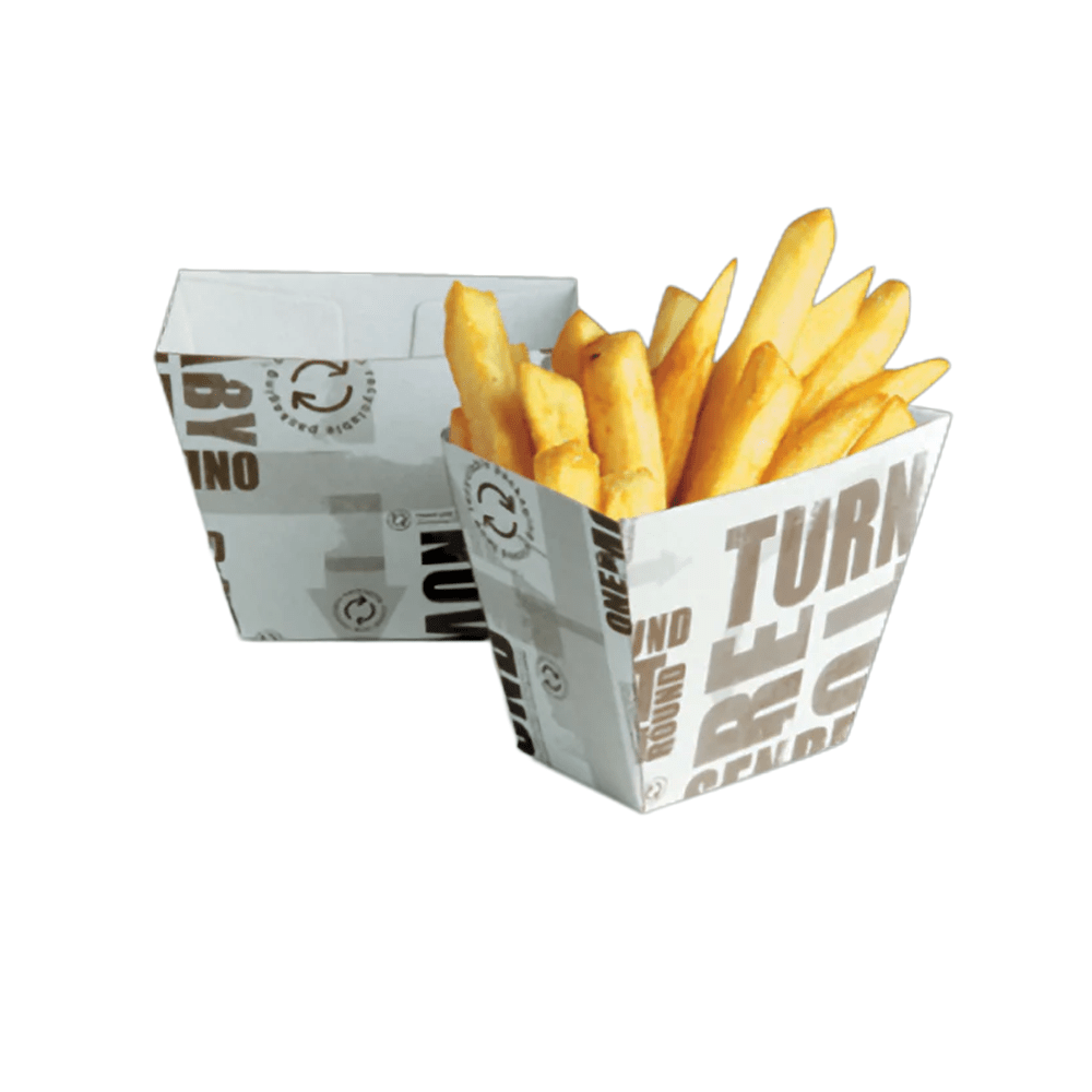 Enviro Range Newspaper Print Design Chip Cup - 500/CTN - TEM IMPORTS™