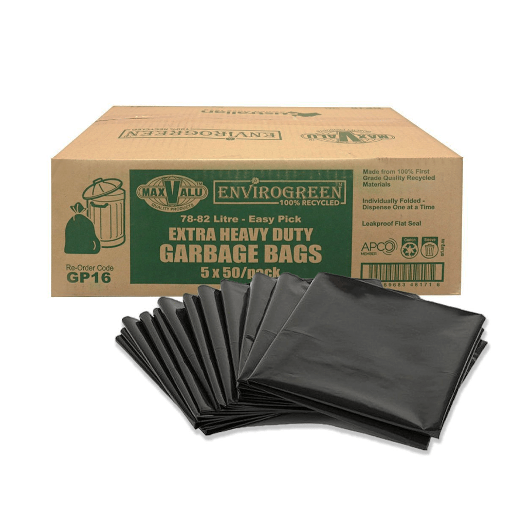 Extra Heavy Duty 80L Garbage Bag 90x75cm - 250/CTN - TEM IMPORTS™