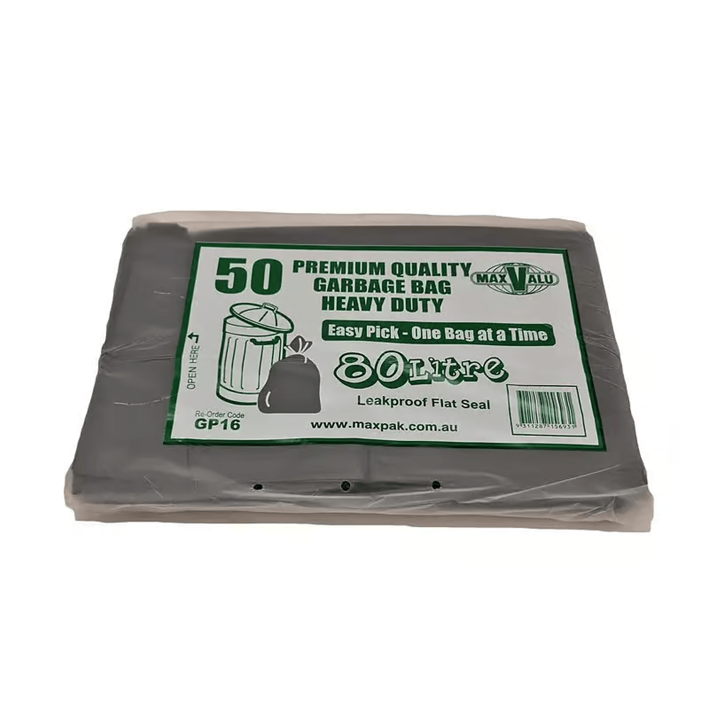 Extra Heavy Duty 80L Garbage Bag 90x75cm - 250/CTN - TEM IMPORTS™