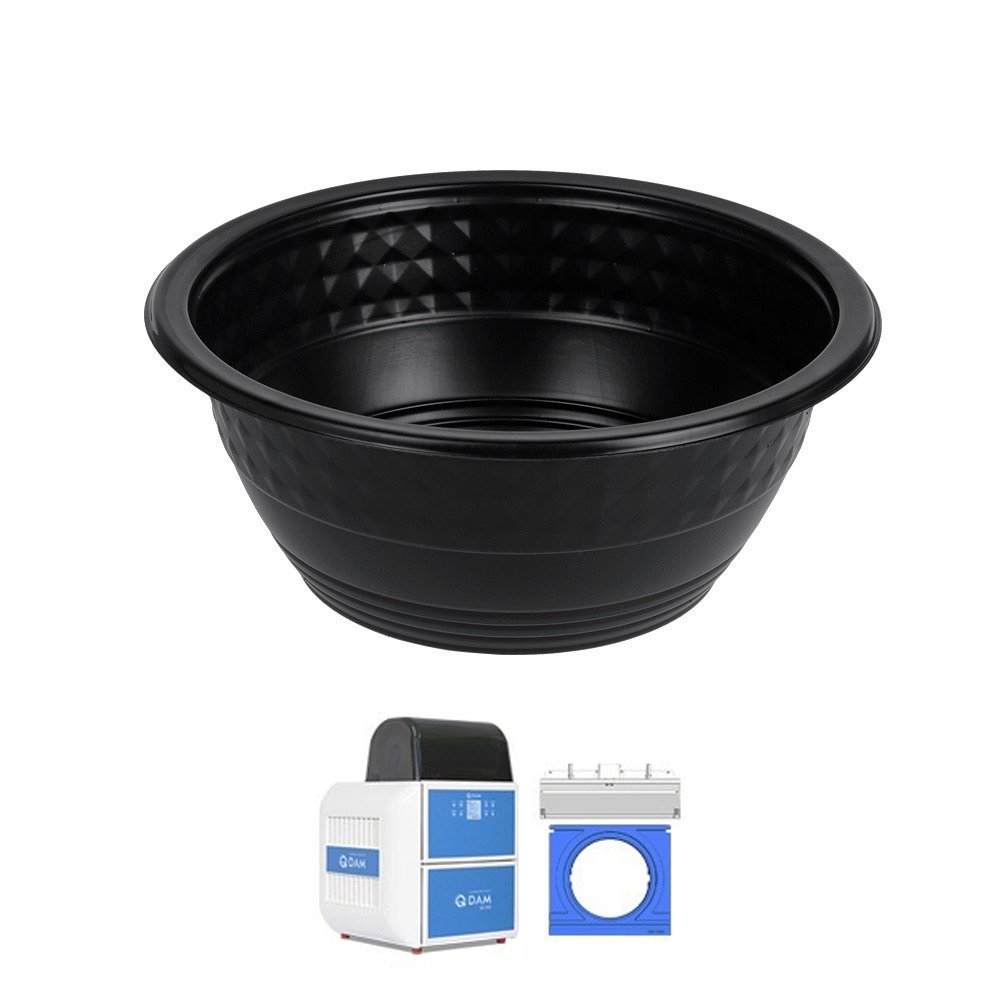 GMPack Black Round Bowl For QS300 - R210 - 200/CTN - TEM IMPORTS™