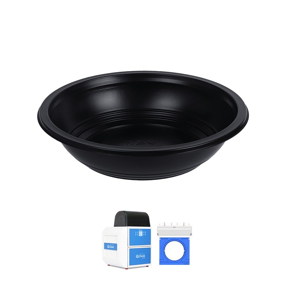 GMPack Black Round Bowl For QS300 - R210 - 440/CTN - TEM IMPORTS™