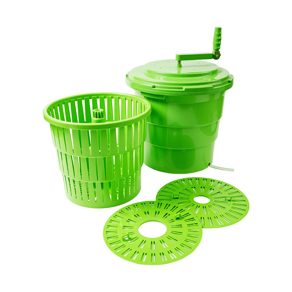 Hands On® Green Jumbo Salad Spinner 20Lt - TEM IMPORTS™