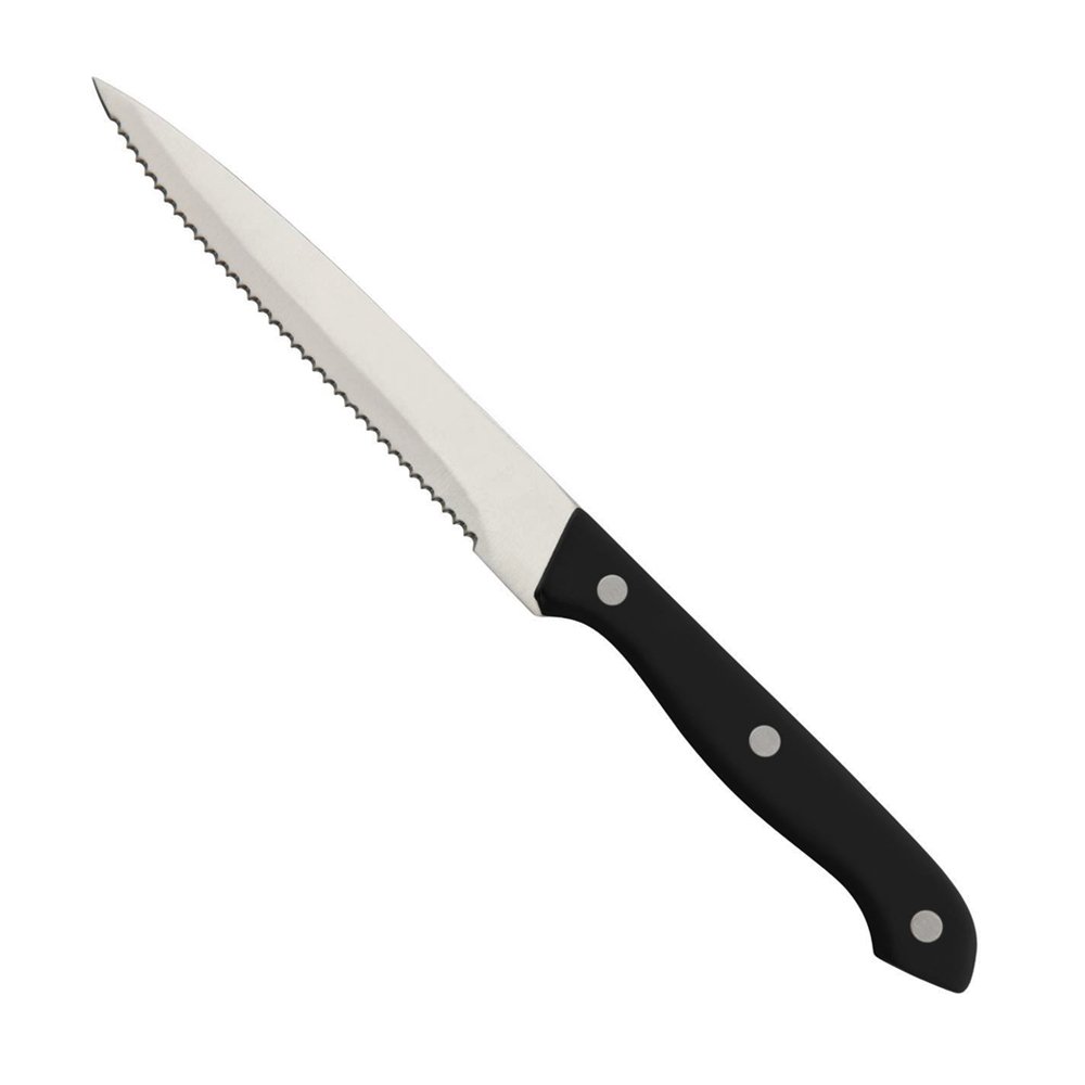 KH Cavalry Steak Knife Black Stainless Steel - TEM IMPORTS™