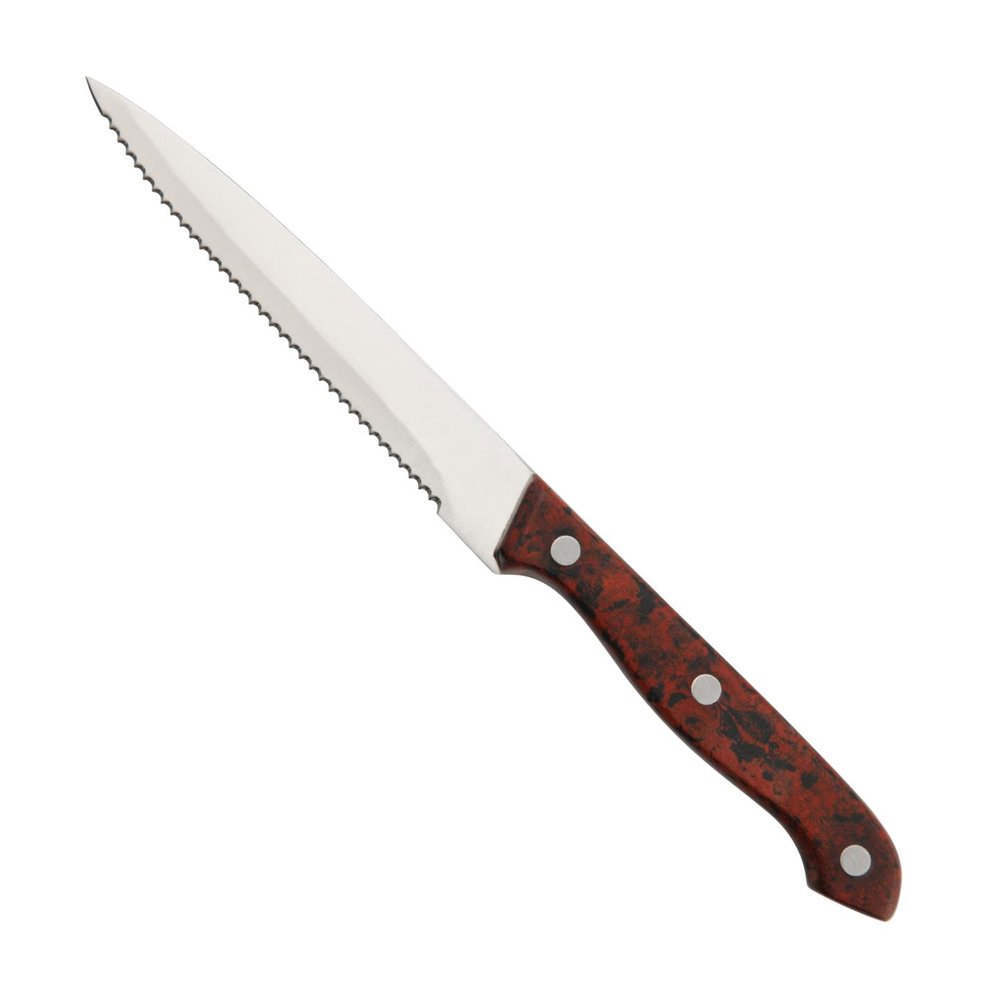 KH Cavalry Steak Knife Red Stainless Steel - TEM IMPORTS™