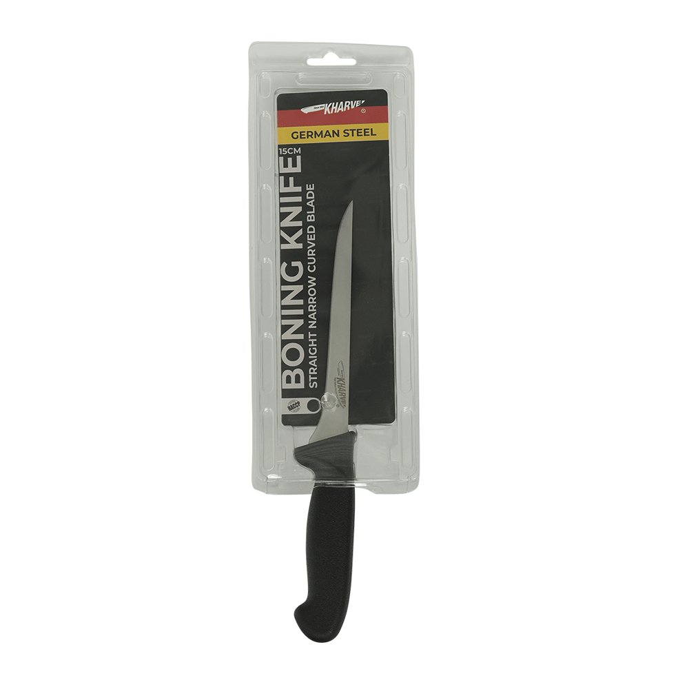 KH Kharve® Boning Knife Straight & Narrow Curved Blade 150mm - TEM IMPORTS™