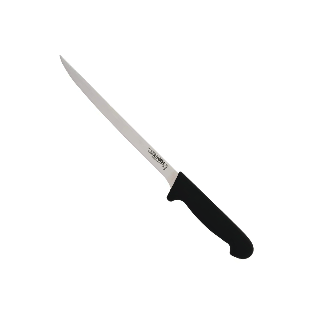 KH Kharve® Filleting Knife Flexible Black 20cm - TEM IMPORTS™