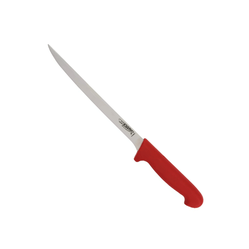 KH Kharve® Filleting Knife Flexible Red 20cm - TEM IMPORTS™