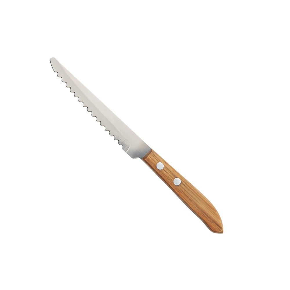 KH Kharve® Pakka Wood Steak Knife Round Tip Stainless Steel - TEM IMPORTS™
