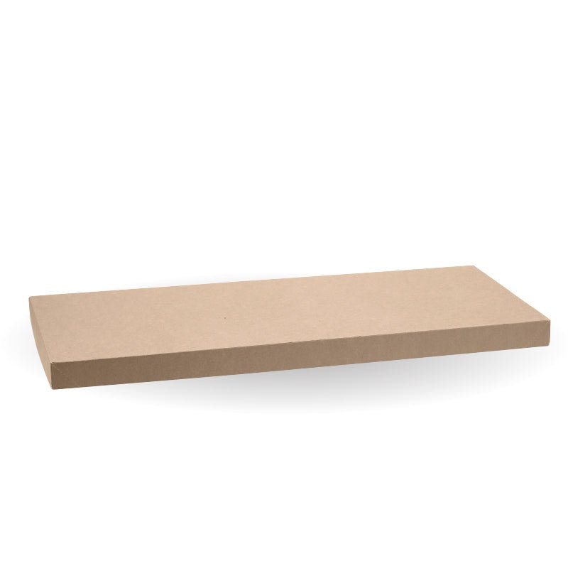 Large BioBoard Catering Tray No Window Lid - 50pcs/Ctn - TEM IMPORTS™