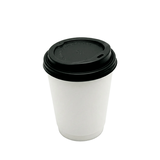 Large Black 90mm Coffee Cup Lid for Paper Cups - TEM IMPORTS™