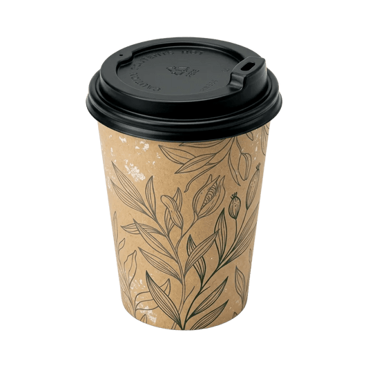 Large Black 90mm Sipper Lid for Paper Cups - TEM IMPORTS™