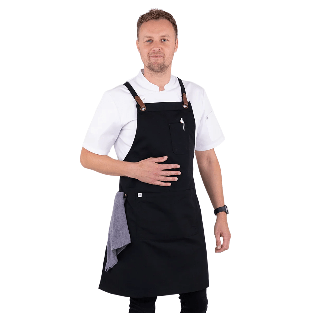 Luca Bib Apron - Black - TEM IMPORTS™