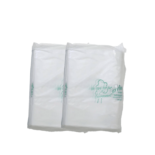 MaxValu 80L Clear Heavy-Duty Degradable Bin Liners (Carton of 250)