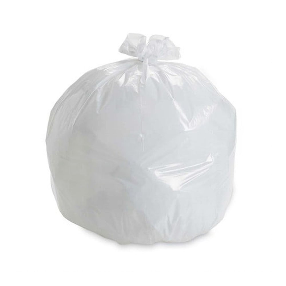 Medium 27Ltr Kitchen Office Tidy Bin Liners - White - TEM IMPORTS™