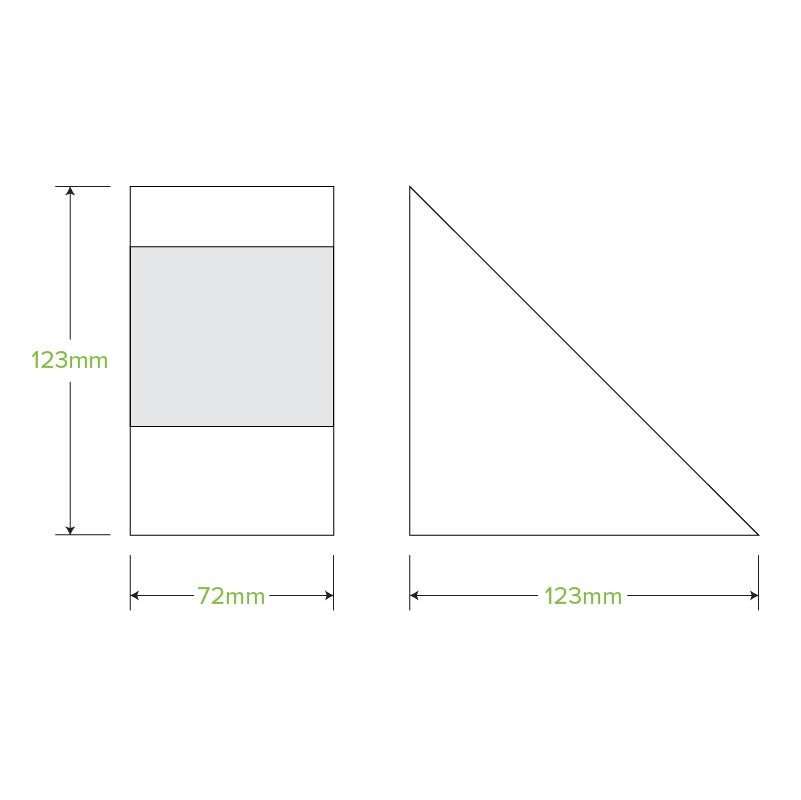 Medium BioBoard Sandwich Wedge - 500pcs/Ctn - TEM IMPORTS™