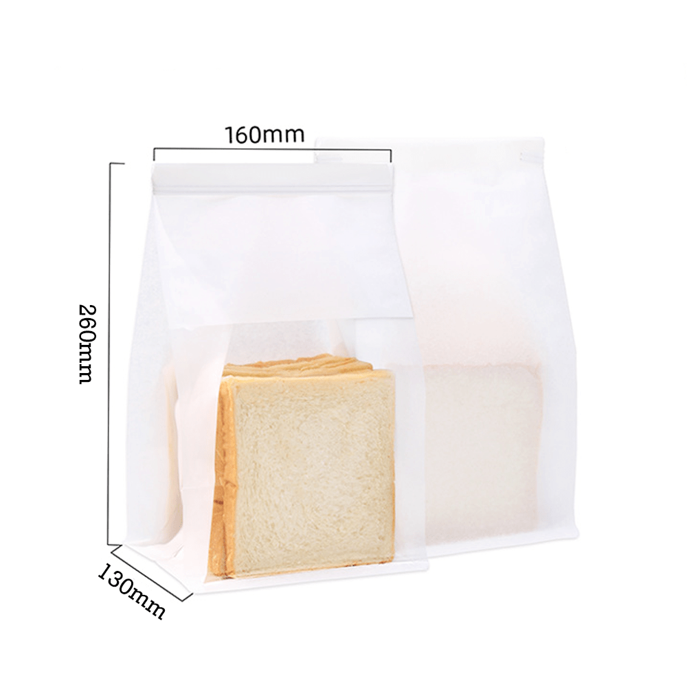 Medium Paper Bread Bag Window - White - TEM IMPORTS™