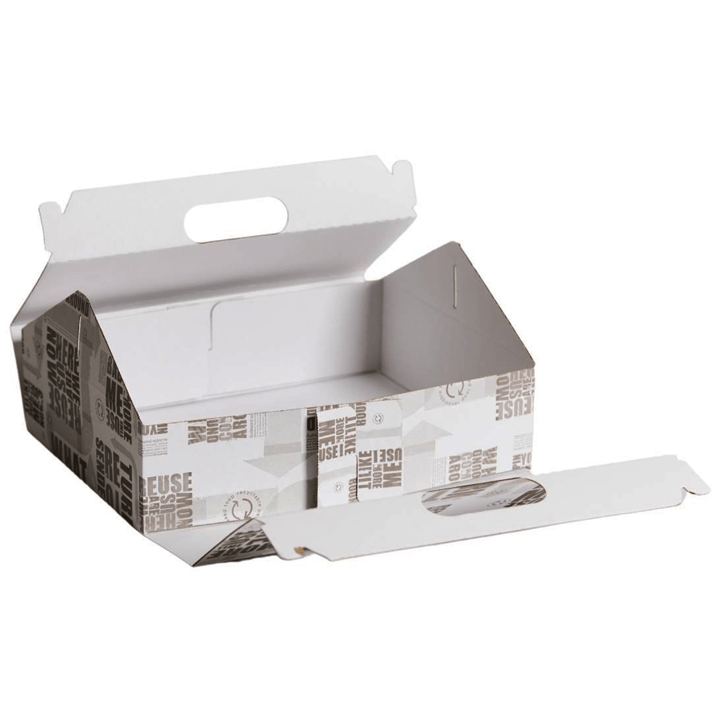 Medium Premium Enviro Newspaper Print Carry Tray Box - TEM IMPORTS™