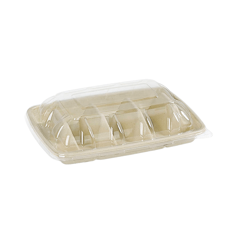 Natural Sugarcane Taco Holder Tray - 300/CTN - TEM IMPORTS™