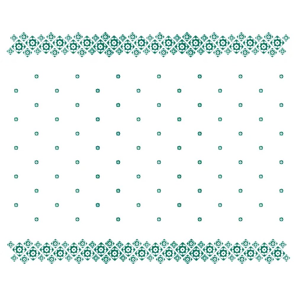 Parego® Table Cover / Tablecloths Roll 30 metres - Green Tile Pattern - TEM IMPORTS™