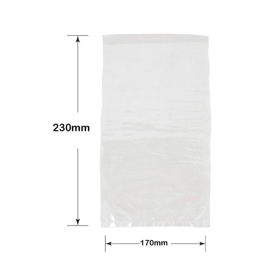 Polypropylene Bag - 230mm x 170mm - Clear - TEM IMPORTS™