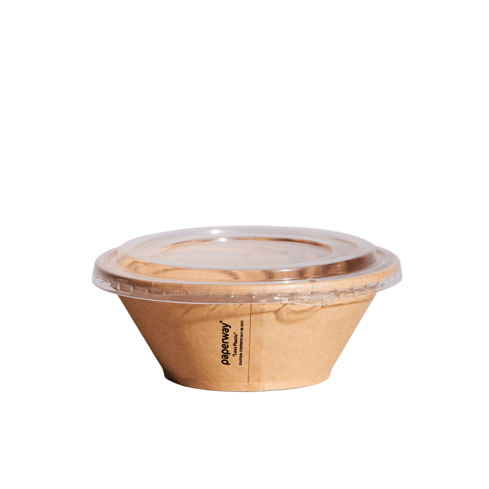 PP Flat Lid To Suit Paperway™ Deluxa 1050mL Bowl - TEM IMPORTS™