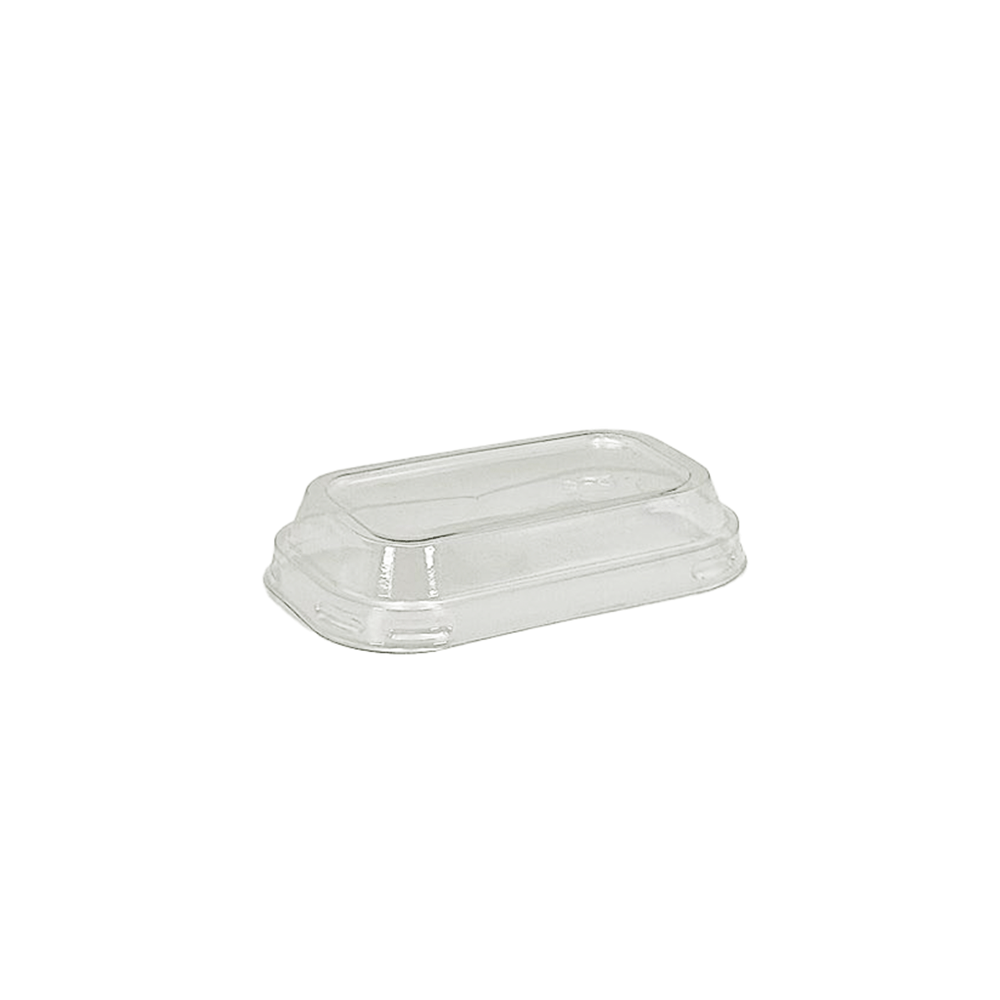 Rectangular Clear PET Lid To Suit Paper Liner Cases - TEM IMPORTS™