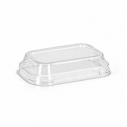 Rectangular Clear PET Lid To Suit Paper Liner Cases - TEM IMPORTS™