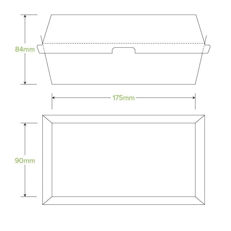Regular Snack BioBoard White Box - 200pcs/Ctn - TEM IMPORTS™
