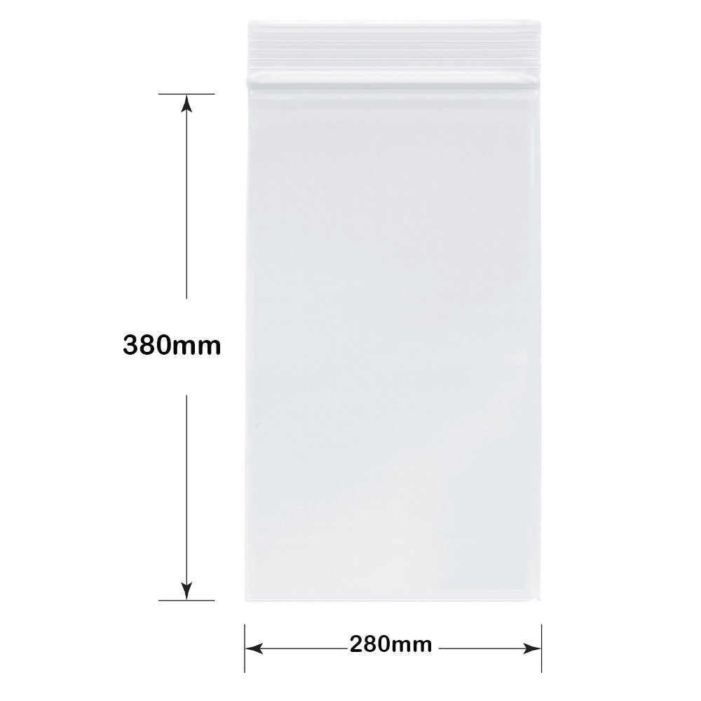 Resealable Bags - LDPE - 280mm x 380mm Clear - TEM IMPORTS™
