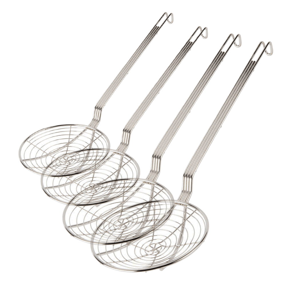 Round Chrome Spiral Wire Skimmer - TEM IMPORTS™