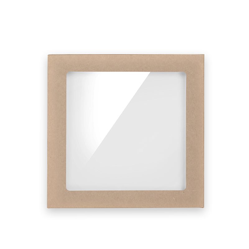 Small BioBoard Catering Tray Window Lid - 100pcs/Ctn - TEM IMPORTS™