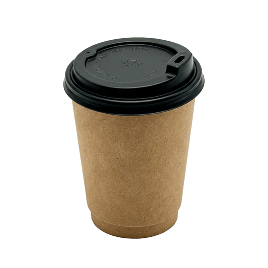 Small Black 80mm Sipper Lid for Paper Cups - TEM IMPORTS™