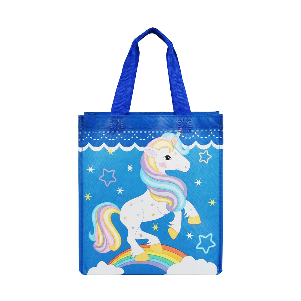Small PP Printed Unicorn & Rainbown Non-Woven Bag - Pack of 10