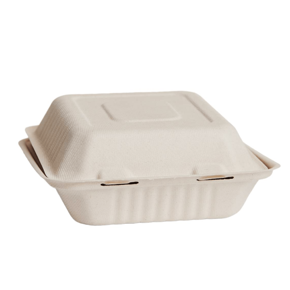 Small Natural Sugarcane Dinner Box Food Clam - 200/CTN - TEM IMPORTS™